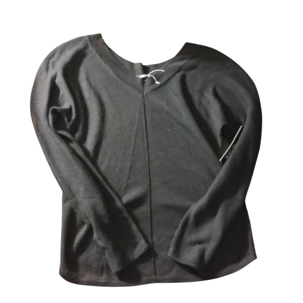 NIC+ZOE Black V-Neck Sweater (317)